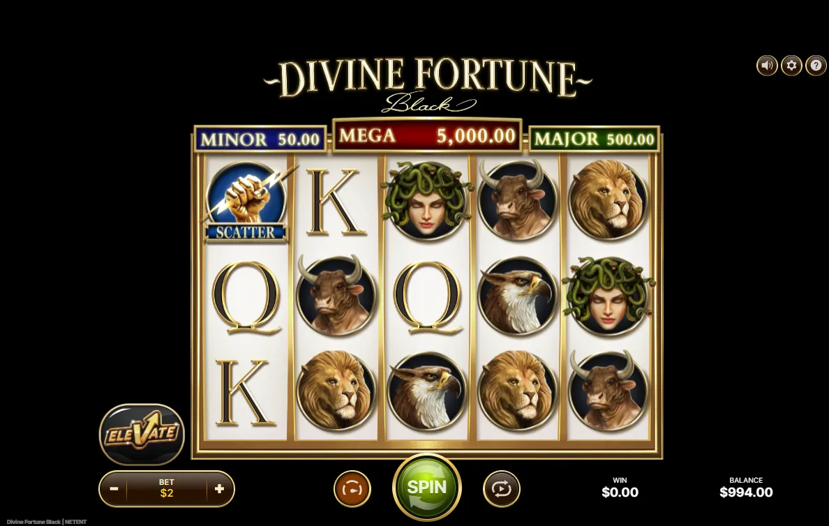 Divine Fortune Black demo